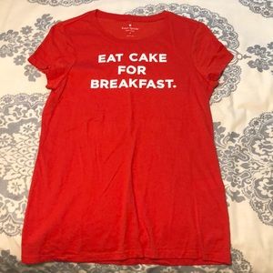 New without tags Kate spade cake tee small